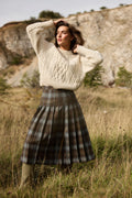The Fell Light Tartan Midi Skirt